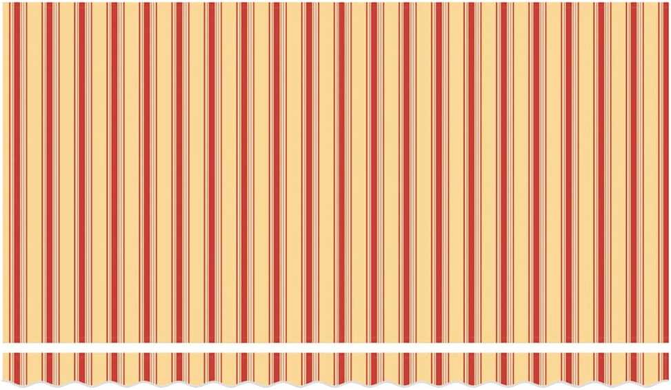 Markizės pakaitinis audinys Geltona ir Oranžinė 380 x 195 cm
