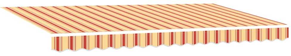 Markizės pakaitinis audinys Geltona ir Oranžinė 380 x 195 cm