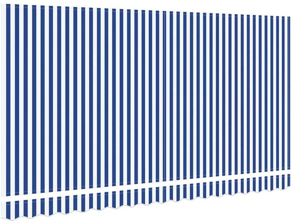 Markizės pakaitinis audinys Mėlyna ir balta 380 x 195 cm