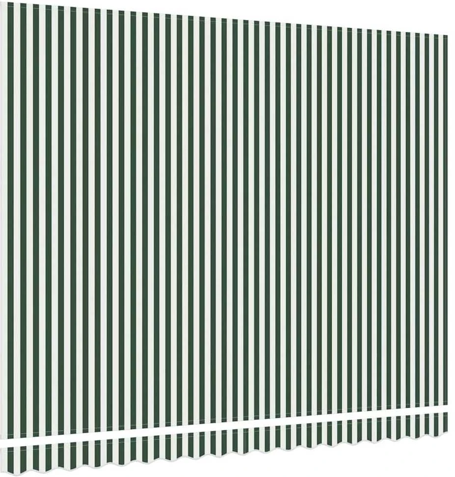 Markizės pakaitinis audinys Žalia ir balta 380 x 295 cm