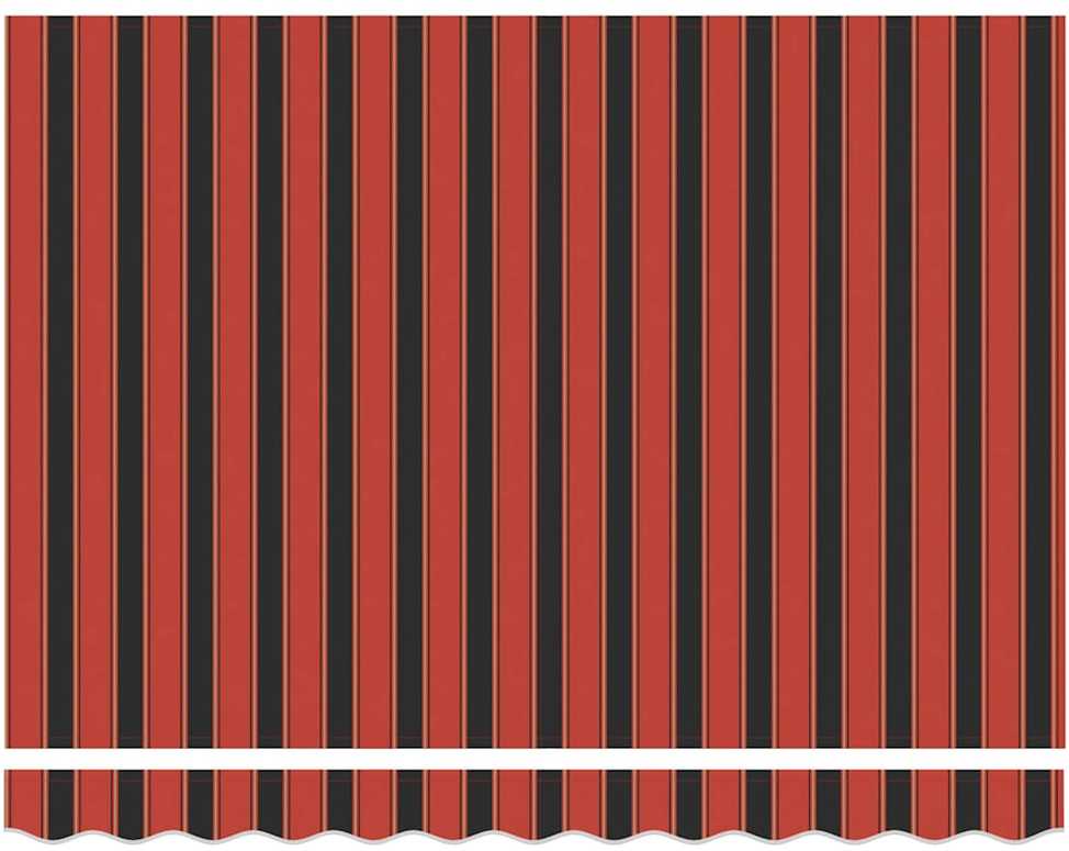 Markizės pakaitinis audinys Oranžinė ir ruda 235 x 195 cm
