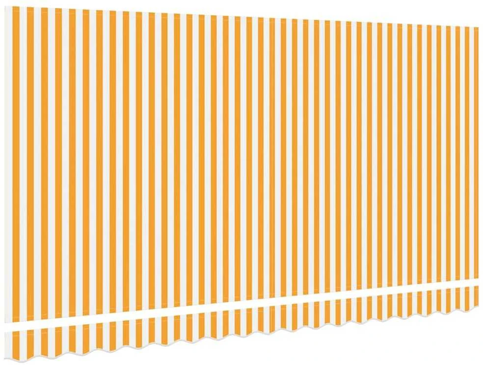 Markizės pakaitinis audinys Geltona ir balta 380 x 195 cm