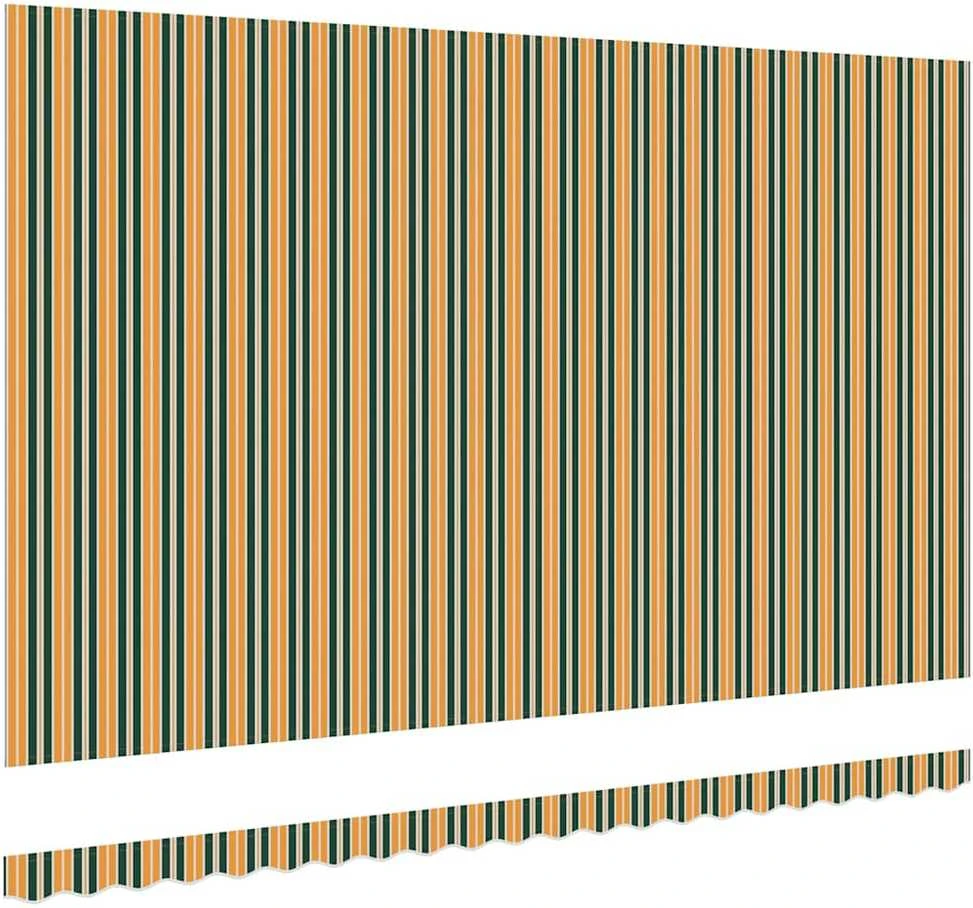 Markizės pakaitinis audinys Žalia ir geltona 480 x 295 cm