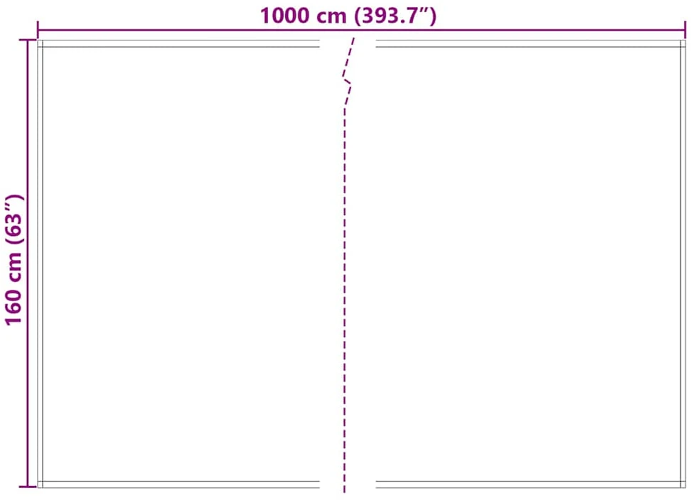 Markizės pakaitinis audinys Antracito 1000 x 160 cm Poliesteris