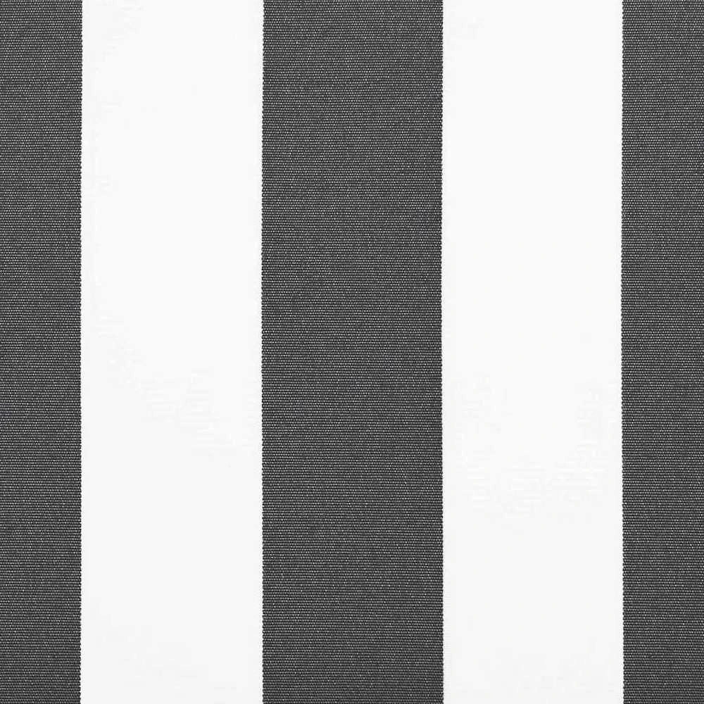 Markizės pakaitinis audinys Antracito ir baltos 380 x 195 cm