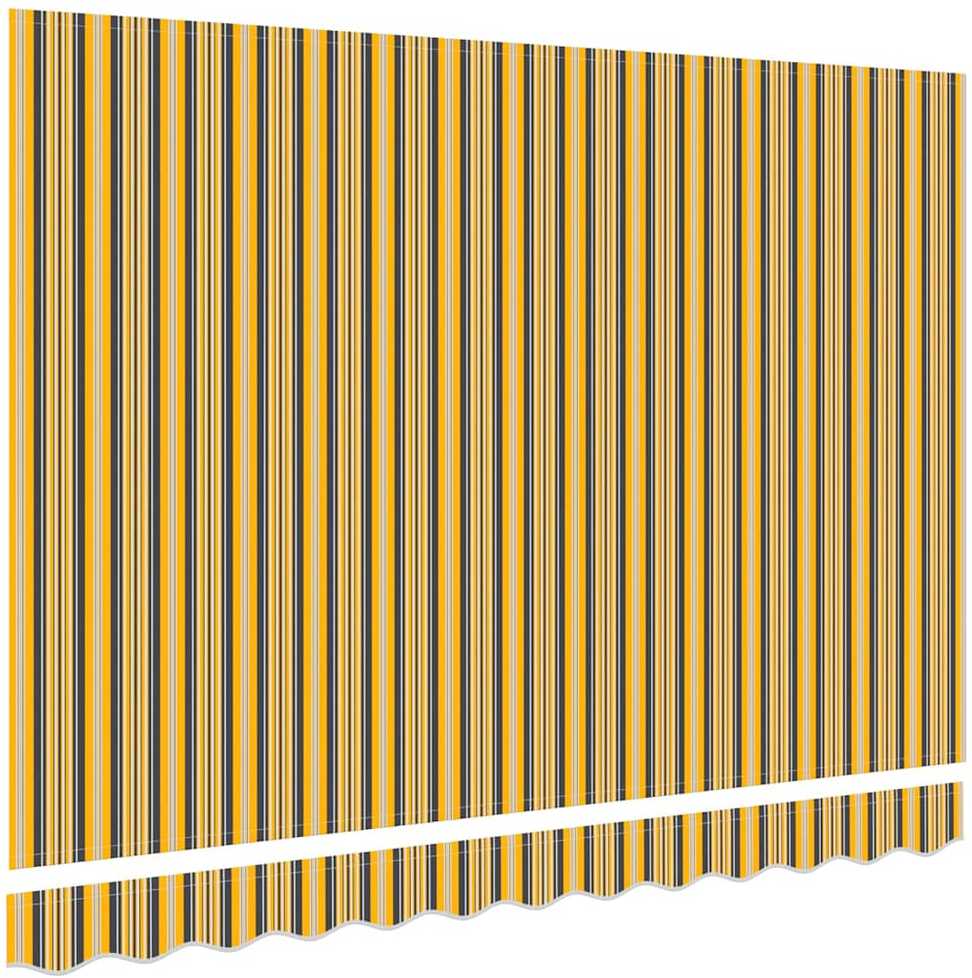 Markizės pakaitinis audinys Oranžinis ir Juodas 280 x 195 cm
