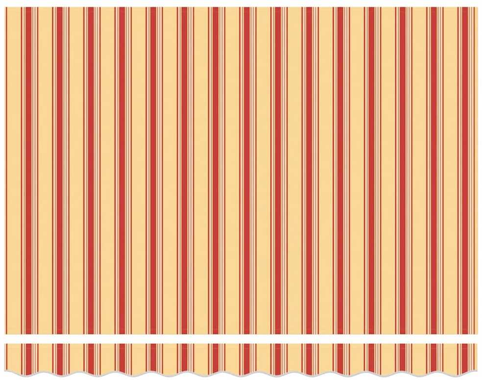 Markizės pakaitinis audinys Geltona ir Oranžinė 235 x 195 cm