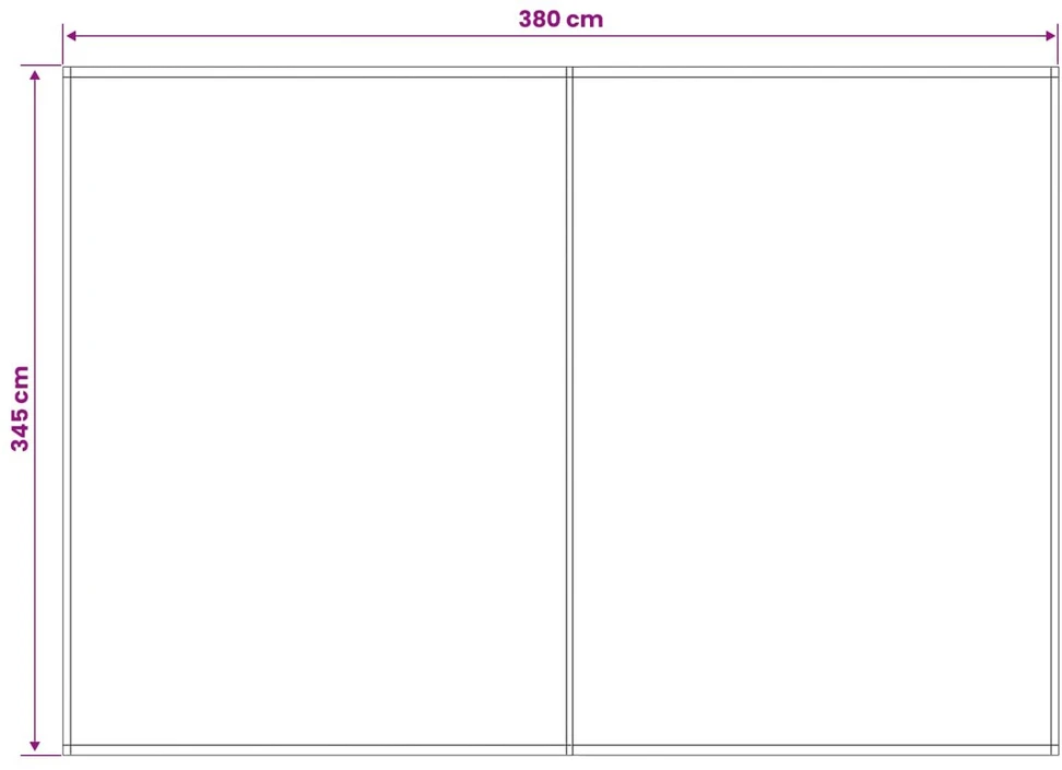 Markizės pakaitinis audinys Mėlynas ir Oranžinis 400 × 350 cm