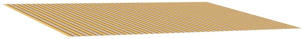 Markizės pakaitinis audinys Oranžinis ir Juodas 300 x 200 cm