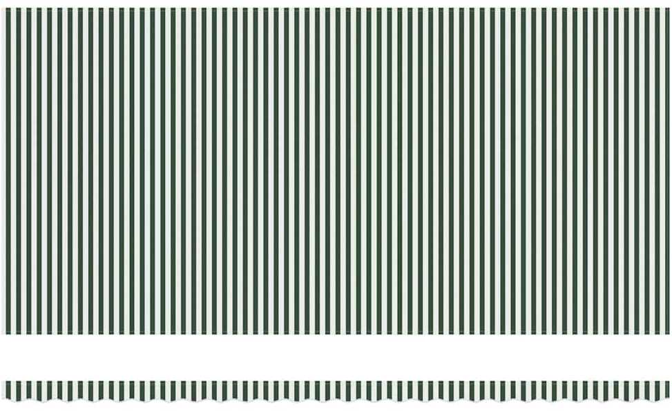 Markizės pakaitinis audinys Žalia ir balta 580 x 345 cm
