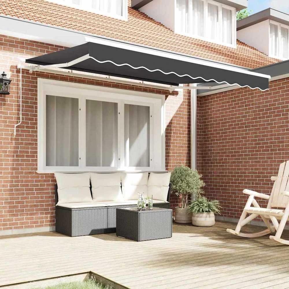 Markizės pakaitinis audinys Antracito 330 x 195 cm Poliesteris
