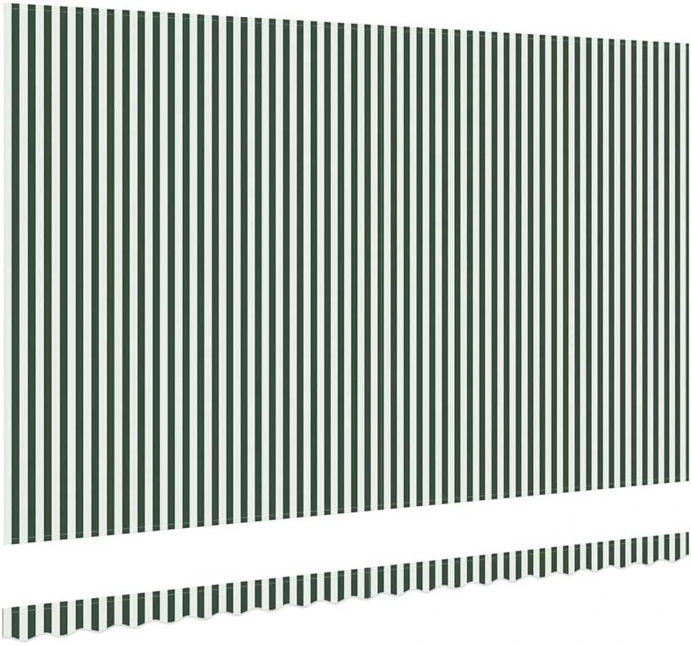 Markizės pakaitinis audinys Žalia ir balta 480 x 345 cm