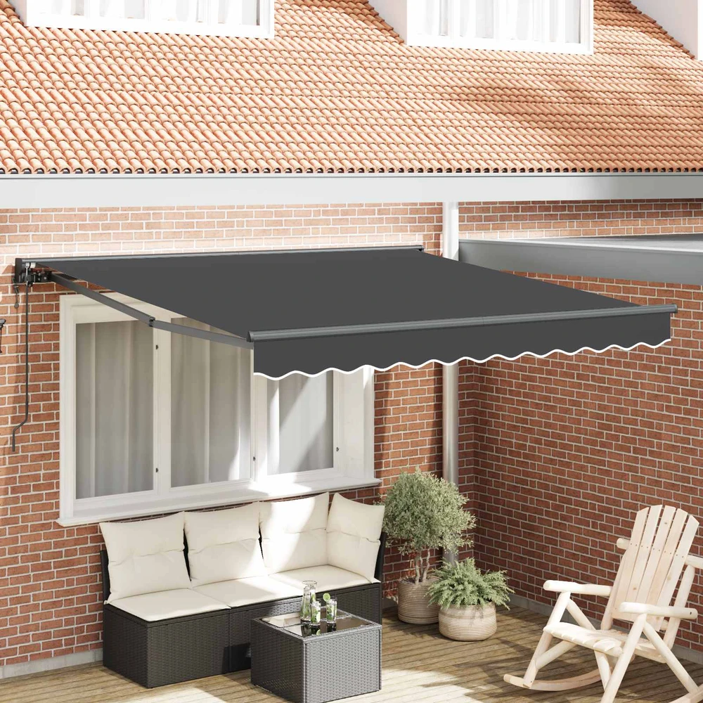 Markizės rėmas Antracito 300 x 250 cm Poliesteris su PU danga