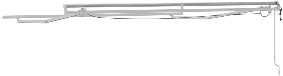 Elektrinis markizės rėmas su LED ir jutikliu 3 x 2,5 m Balta