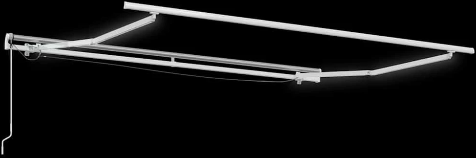 Elektrinis markizės rėmas su LED ir jutikliu 3,5 x 2,5 m Balta