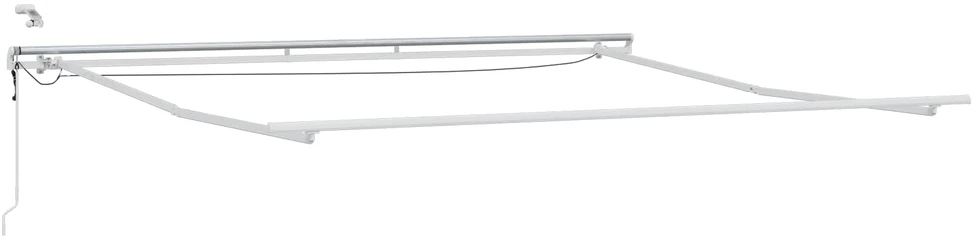 Elektrinis markizės rėmas su LED ir jutikliu 4,5 x 3,5 m Balta