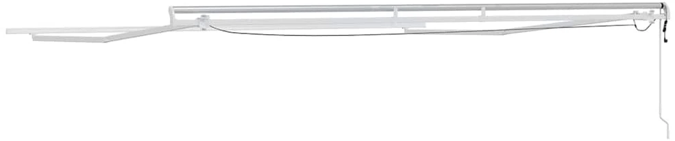 Elektrinis markizės rėmas su LED ir jutikliu 5 x 3,5 m Balta