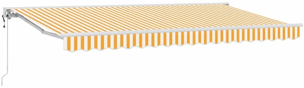 Markizės rėmas Geltona ir balta 350 x 200 cm