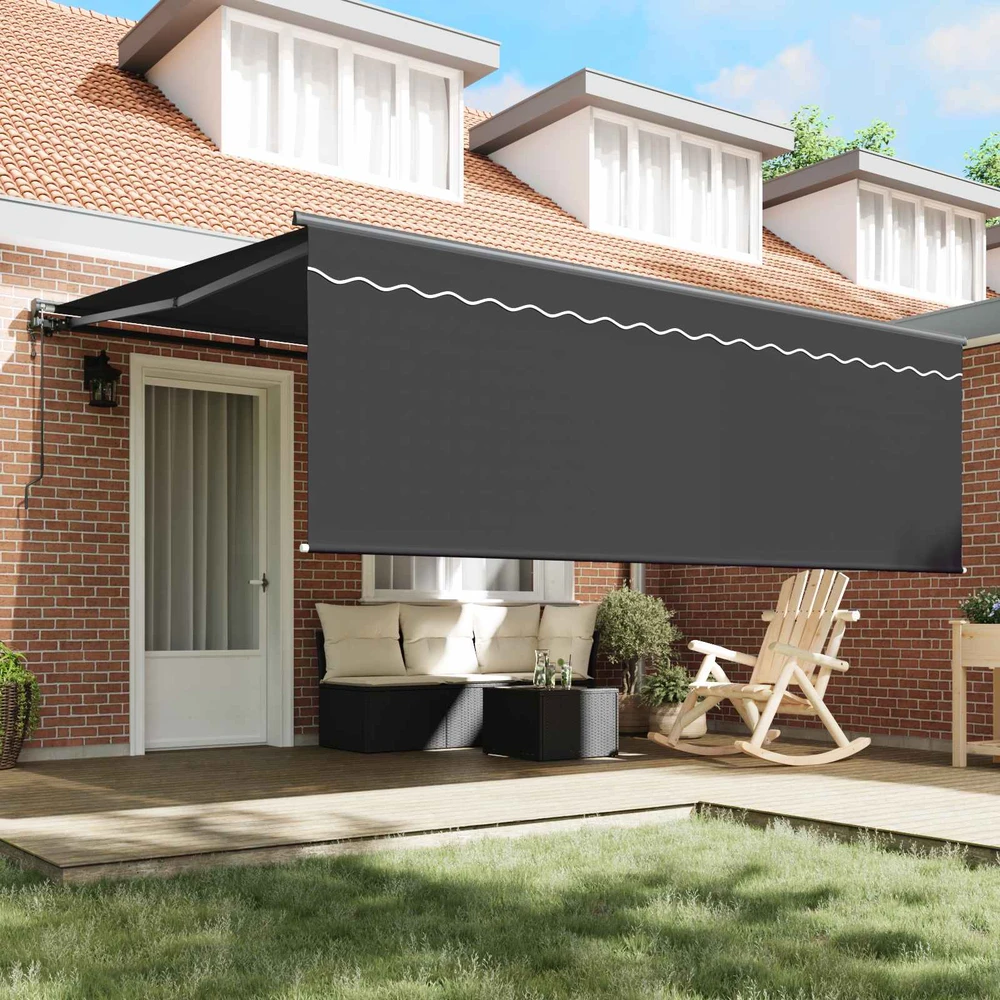 Markizės rėmas Geltona ir balta 350 x 250 cm