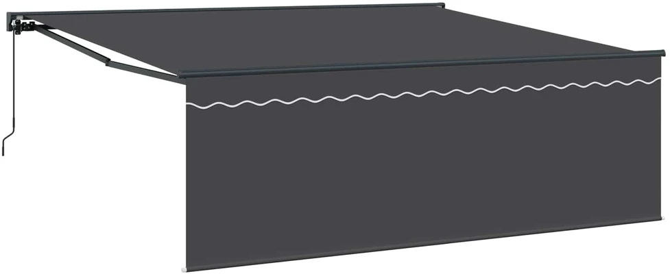 Markizės rėmas Geltona ir balta 350 x 250 cm