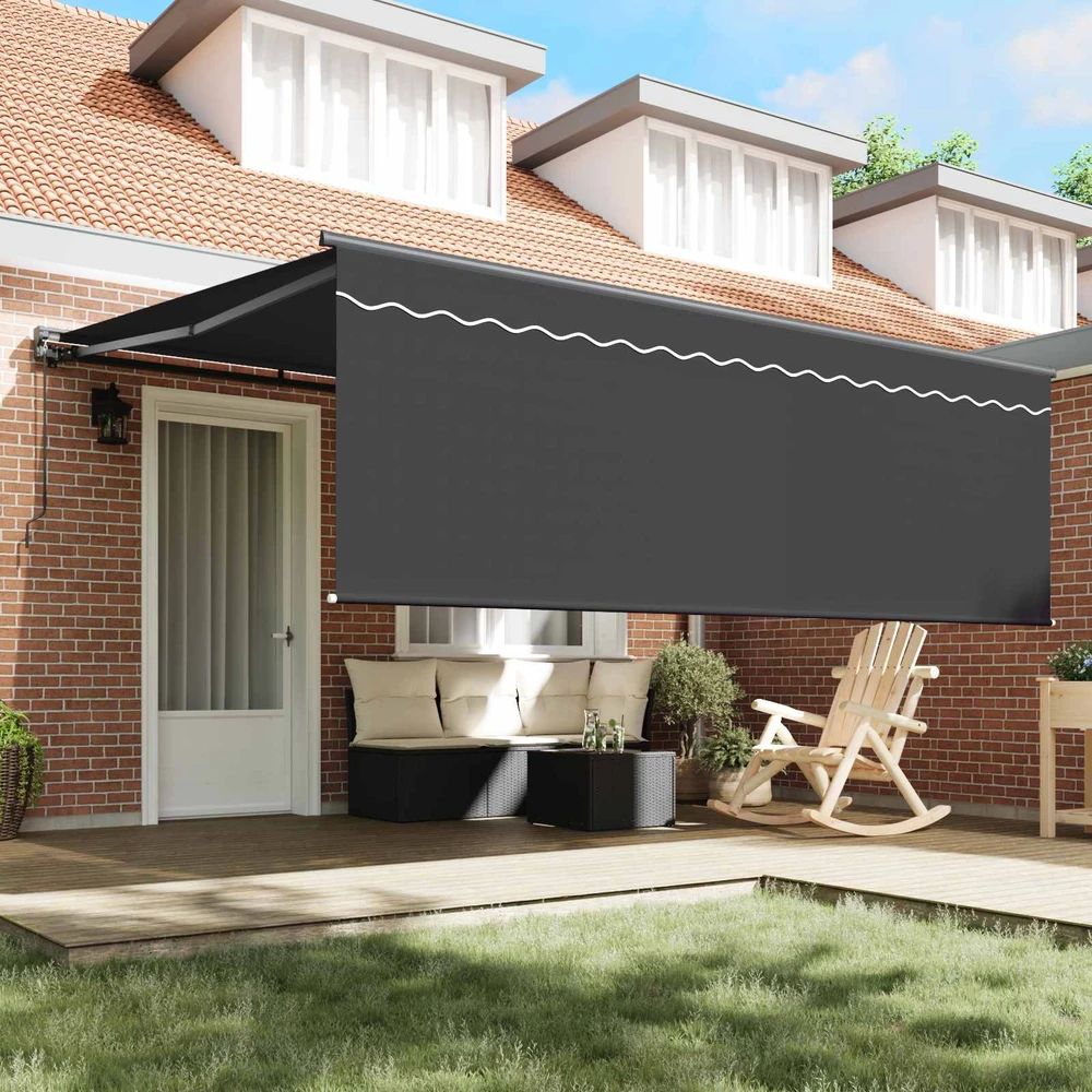 Markizės rėmas Geltona ir balta 350 x 250 cm