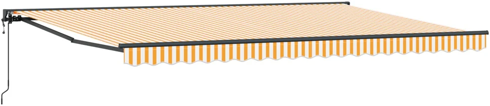 Markizės rėmas Geltona ir balta 500 × 300 cm