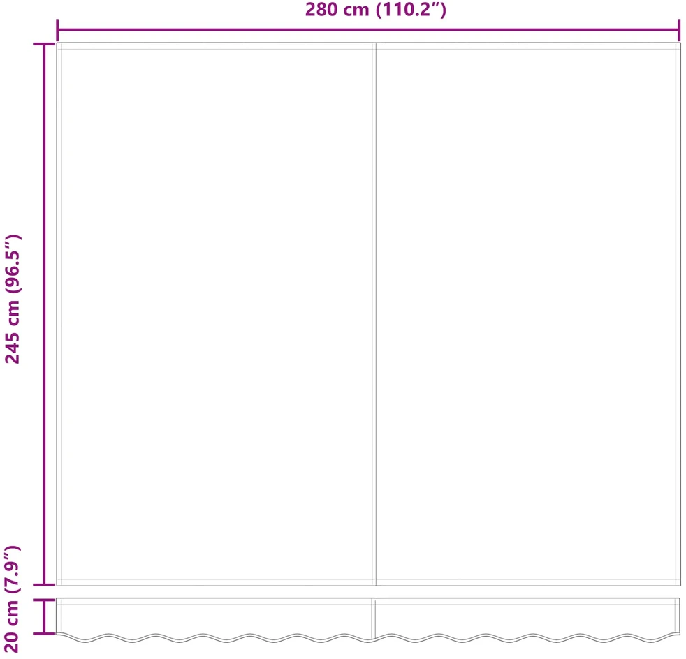 Markizės rėmas Geltonas ir Pilkas 300 x 250 cm