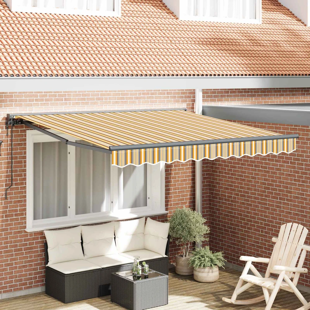 Markizės rėmas Geltonas ir Pilkas 350 x 250 cm