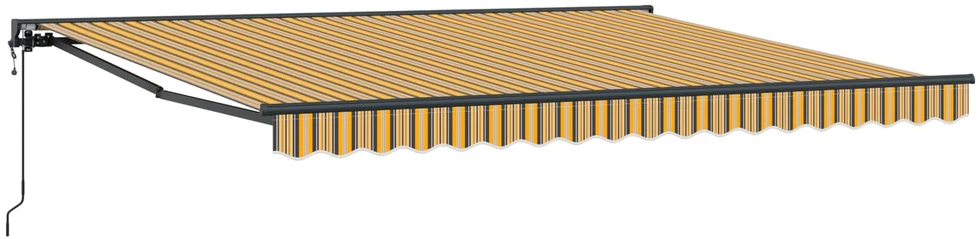 Markizės rėmas Geltonas ir Pilkas 400 × 300 cm