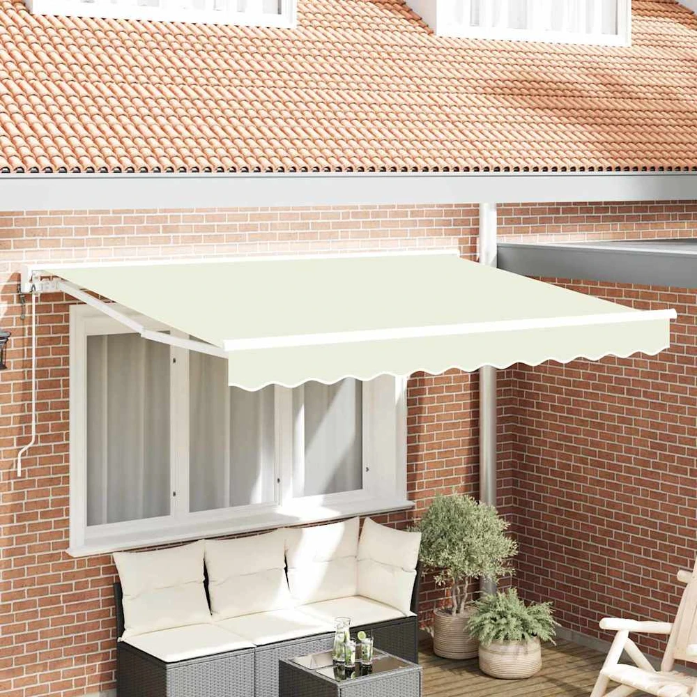 Markizės rėmas Kreminė 250 x 200 cm Poliesteris su PU danga