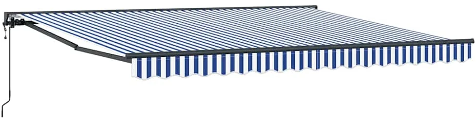Markizės rėmas Mėlyna ir balta 400 × 300 cm