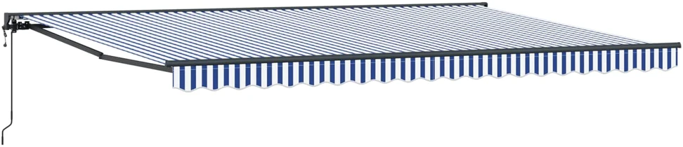 Markizės rėmas Mėlyna ir balta 500 × 300 cm