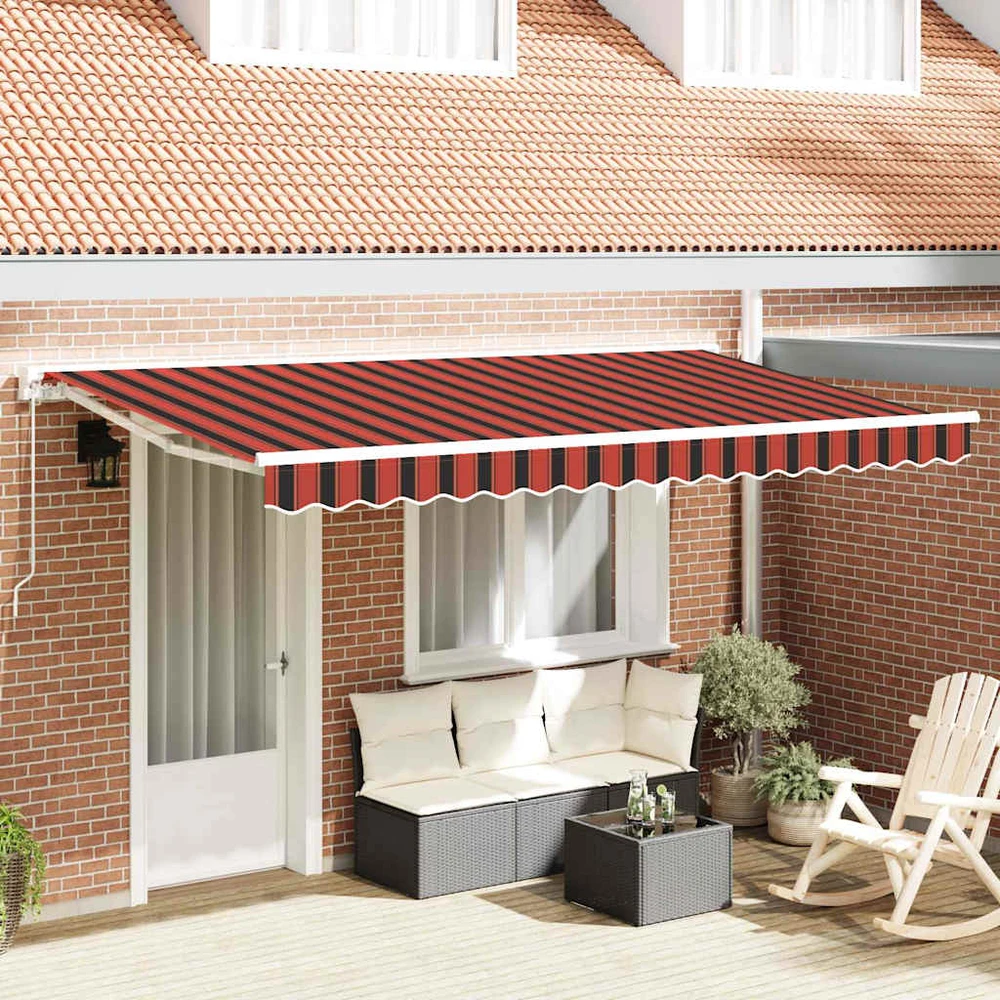 Markizės rėmas Oranžinis ir Juodas 350 x 200 cm