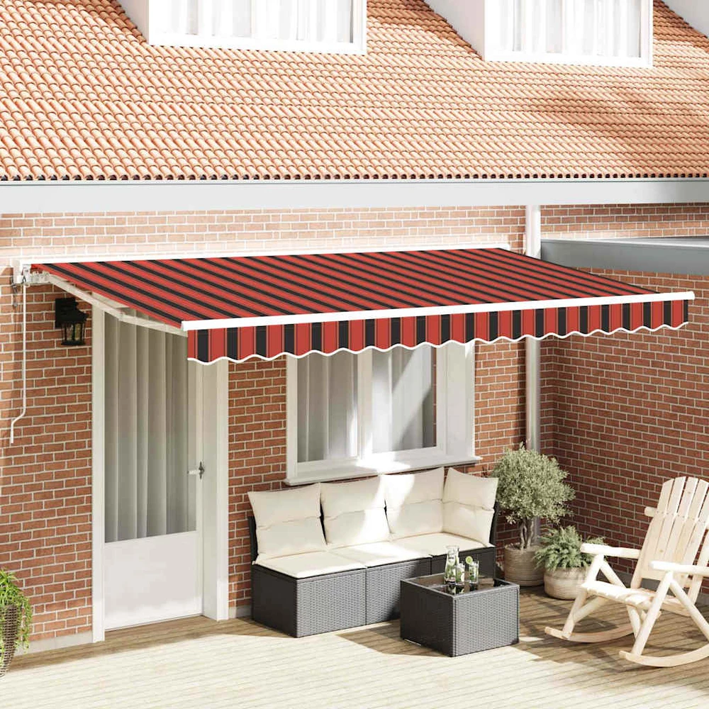 Markizės rėmas Oranžinis ir Juodas 350 x 200 cm