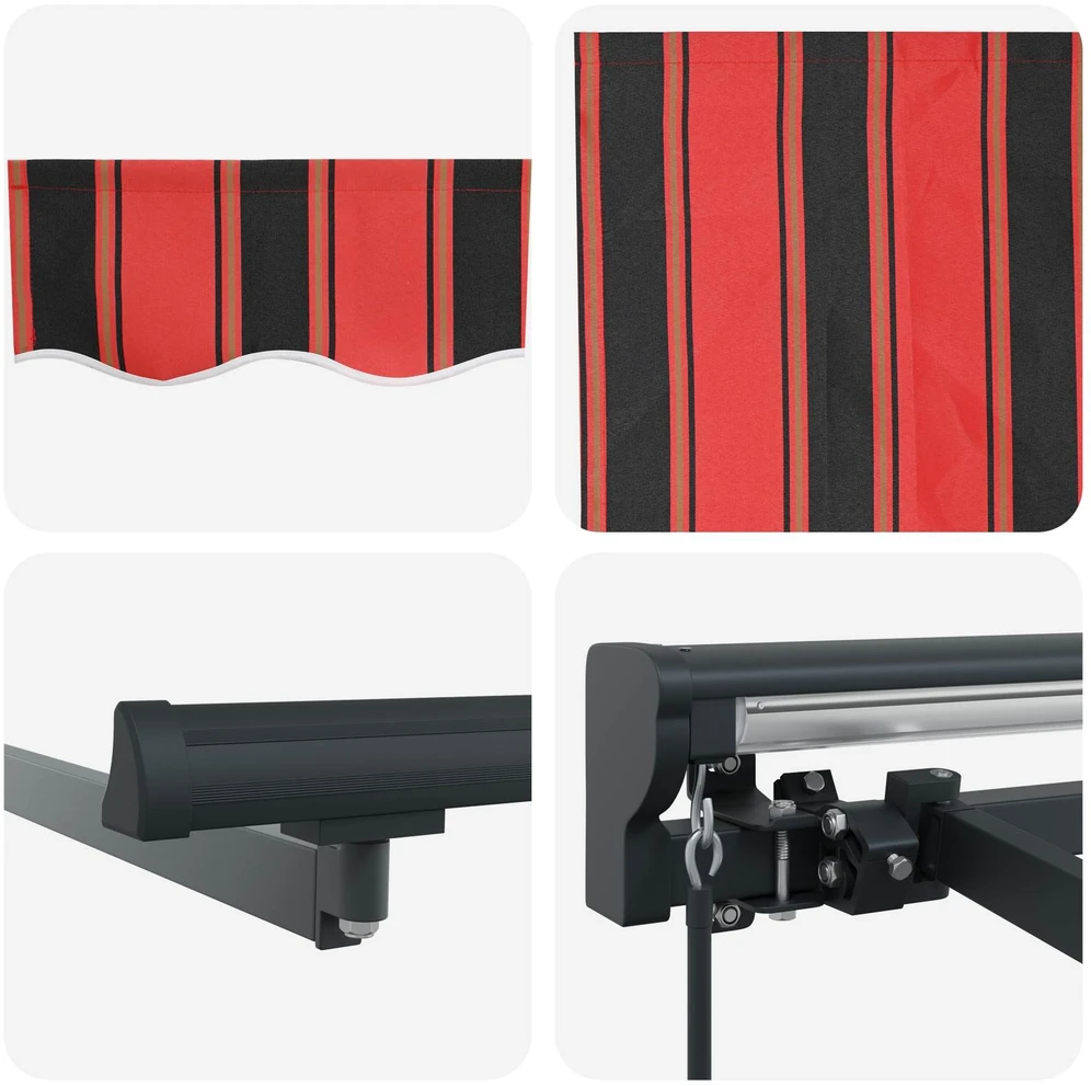 Markizės rėmas Oranžinis ir Juodas 350 x 250 cm