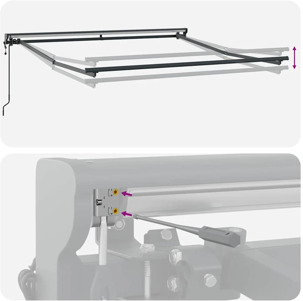 Electric Awning Frame 3,5 x 2,5 m Antracito