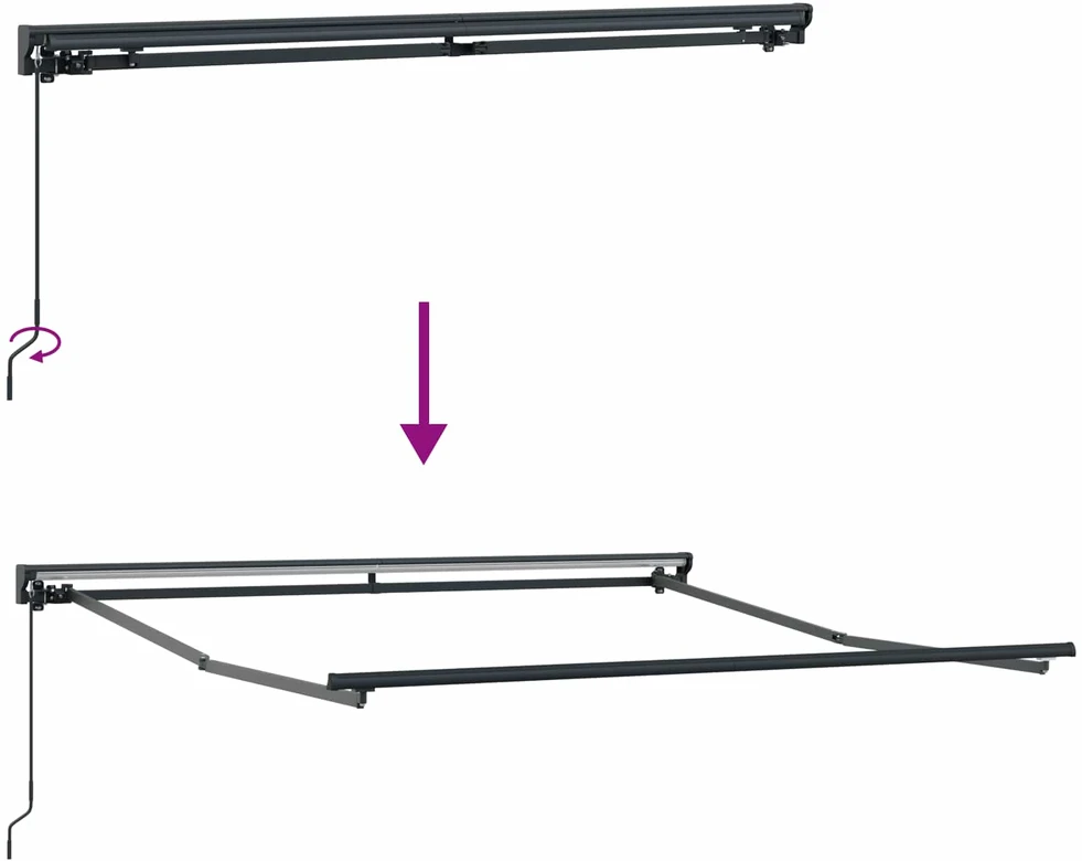 Markizės rėmas Smėlio 300 x 250 cm Poliesteris su PU danga