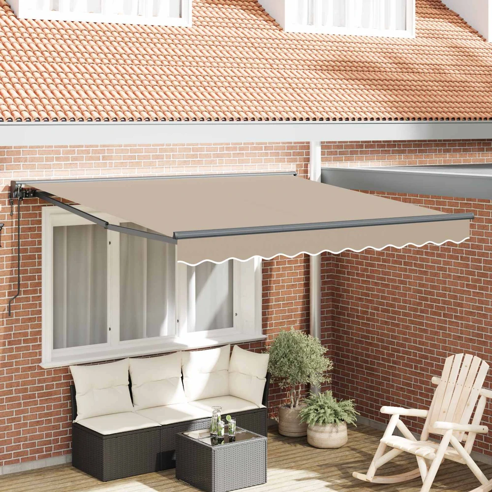 Markizės rėmas Smėlio 300 x 250 cm Poliesteris su PU danga