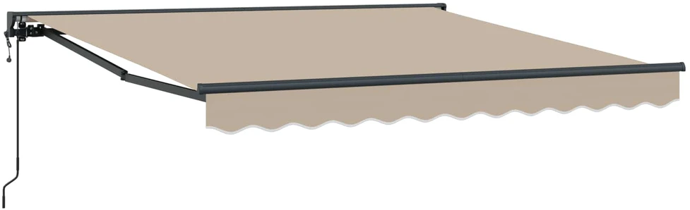 Markizės rėmas Smėlio 350 x 250 cm Poliesteris su PU danga