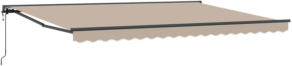 Markizės rėmas Smėlio 450 × 300 cm Poliesteris su PU danga