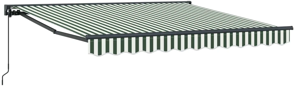 Markizės rėmas Žalia ir balta 300 x 250 cm
