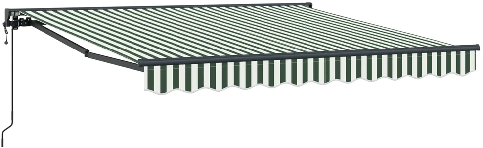 Markizės rėmas Žalia ir balta 300 x 250 cm