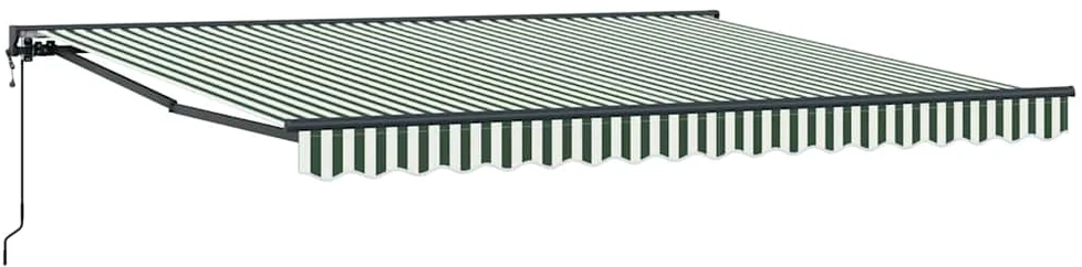 Markizės rėmas Žalia ir balta 400 × 300 cm