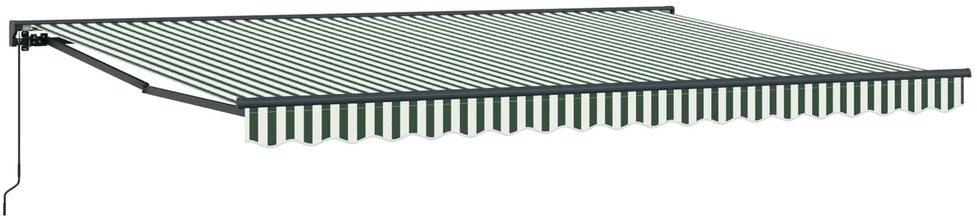 Markizės rėmas Žalia ir balta 450 × 300 cm