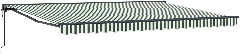 Markizės rėmas Žalia ir balta 450 × 300 cm