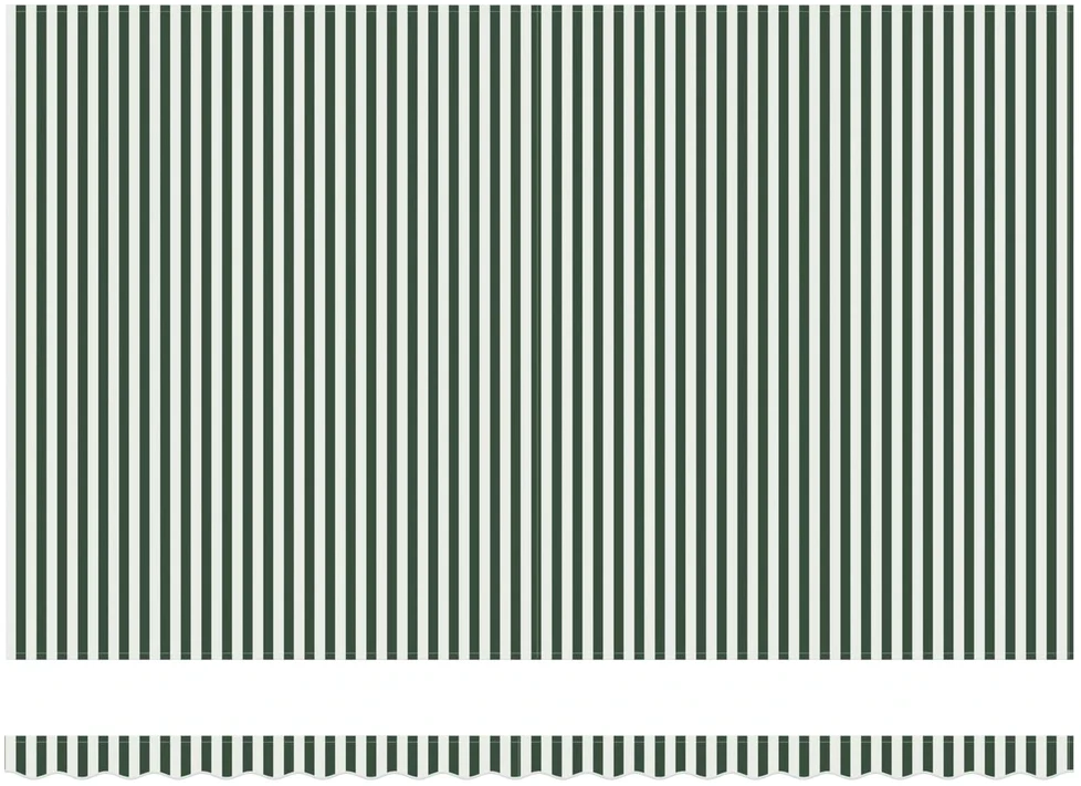 Markizės rėmas Žalia ir balta 500 × 300 cm
