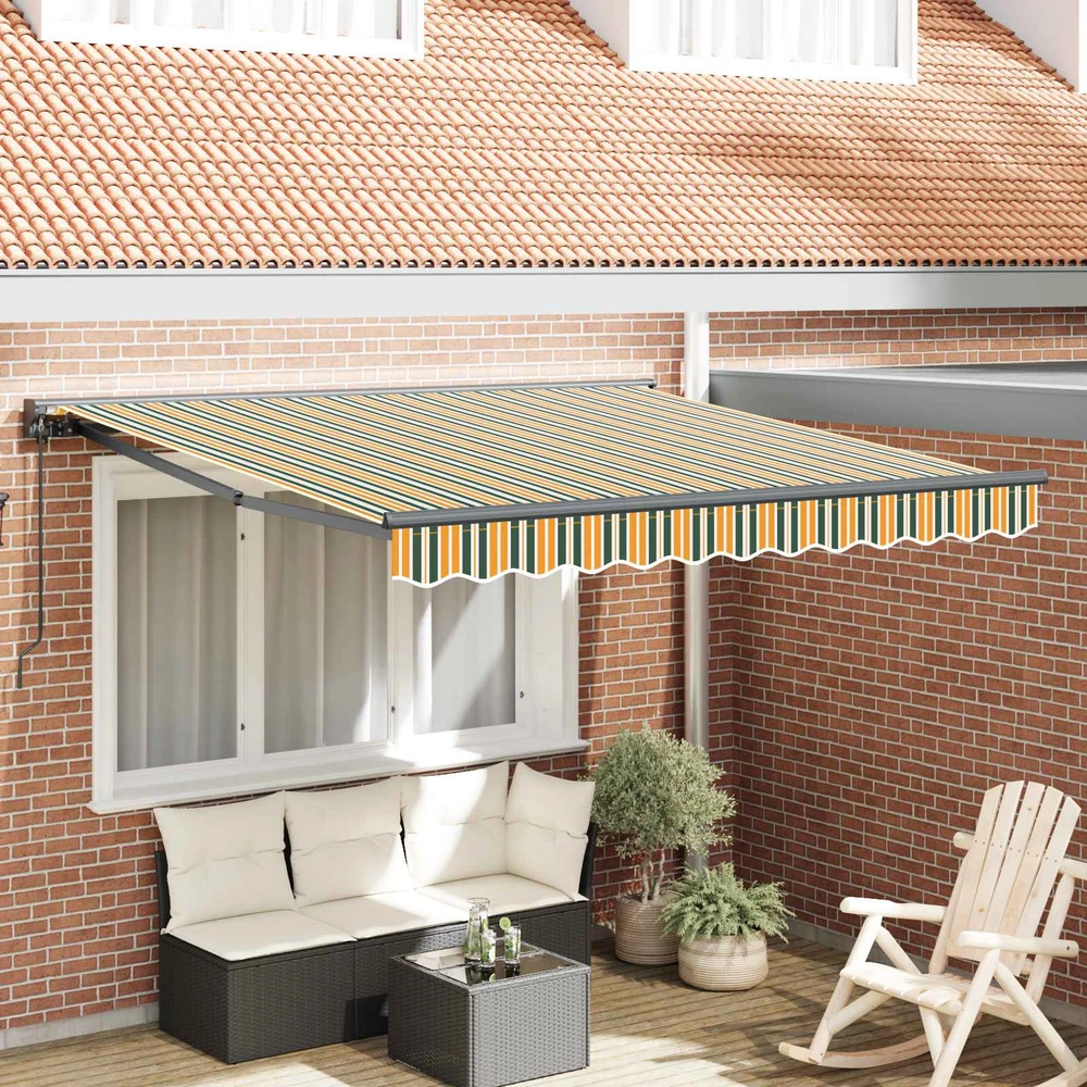 Markizės rėmas Žalia ir geltona 300 x 250 cm