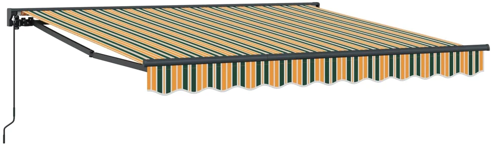 Markizės rėmas Žalia ir geltona 300 x 250 cm