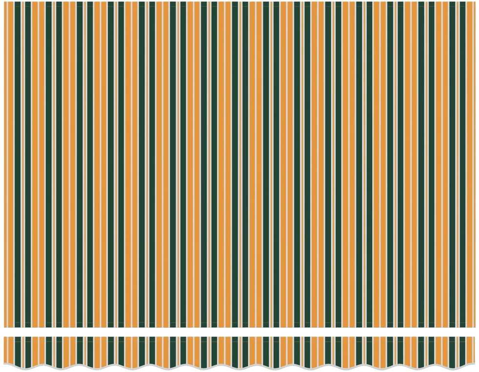 Markizės rėmas Žalia ir geltona 300 x 250 cm