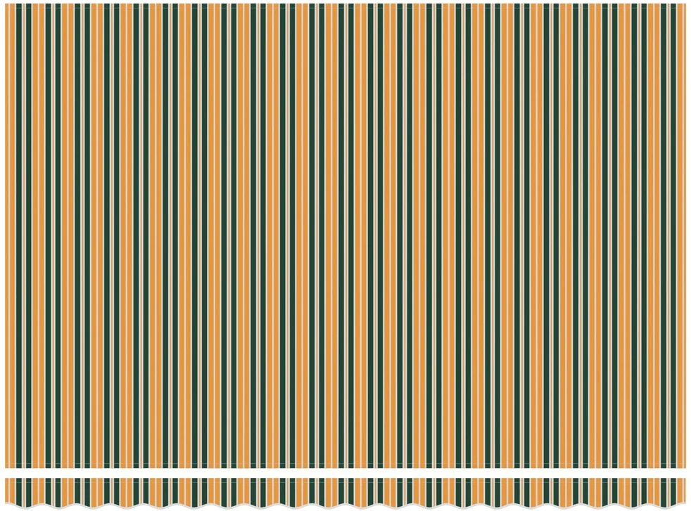 Markizės rėmas Žalia ir geltona 450 × 300 cm
